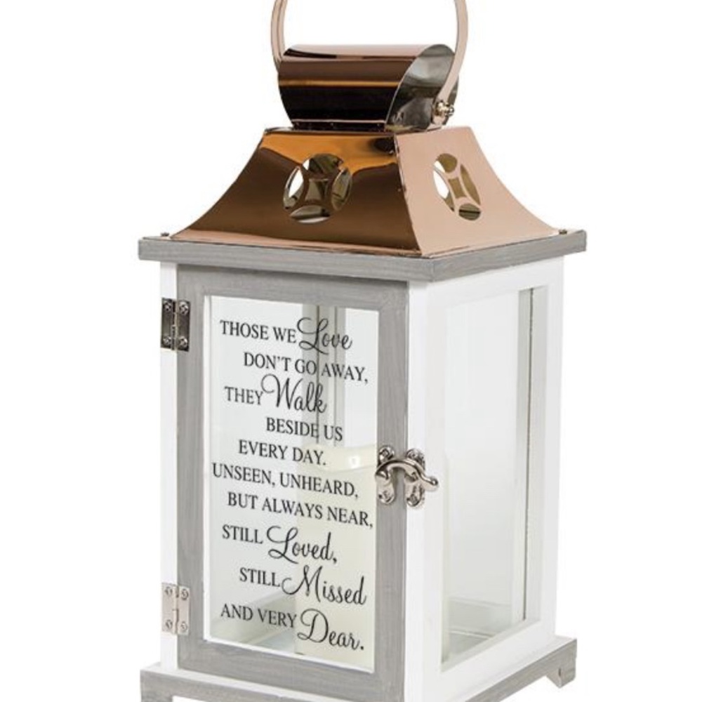 NWT Walk Beside Us lantern. Battery operated.